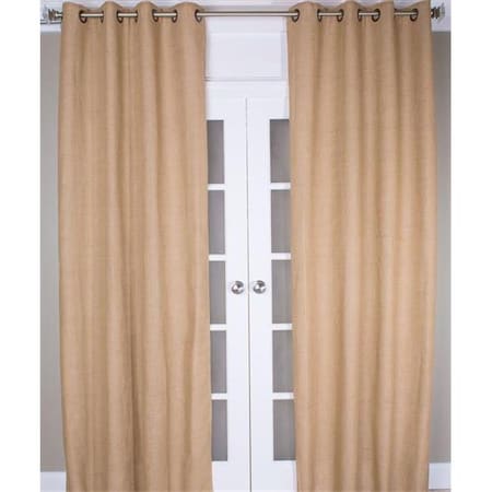Esteras Tikar Burlap Curtain Panel - Butter - 96 in. ES1078722